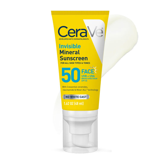 CeraVe invisible mineral sunscreen