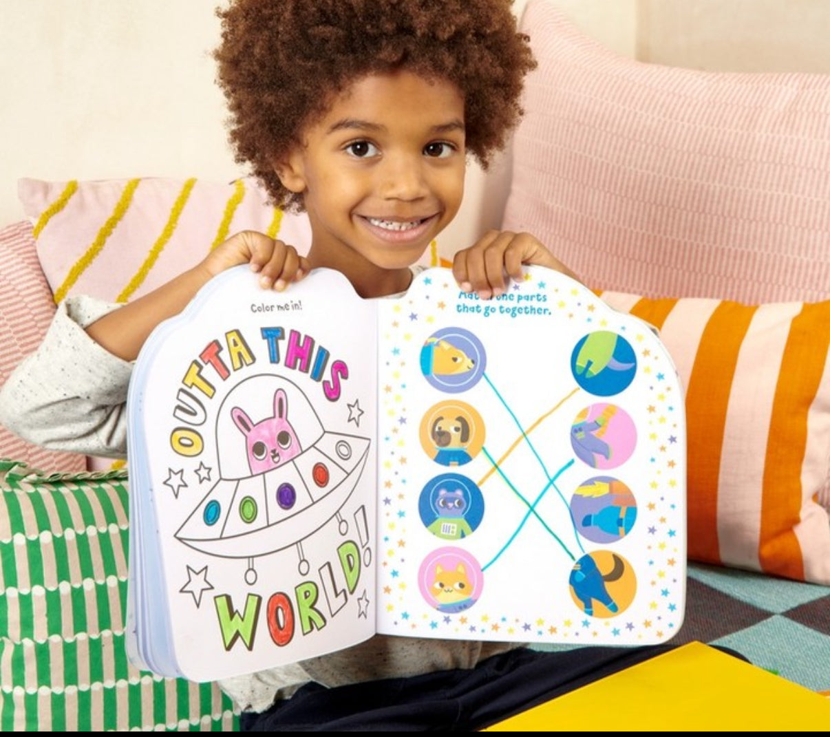 Pets in Space🚀🐶Libro de Colorear y Actividades
