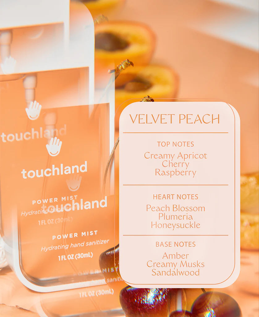 Touchland Spray Desinfectante POWER MIST VELVET PEACH