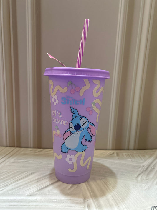 Vaso con Pajilla Stitch