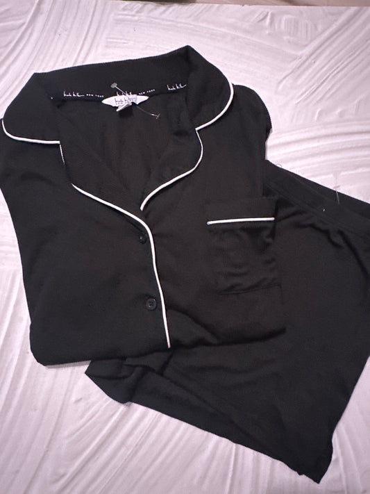 Pijama Negra con Blanco Nicole Miler