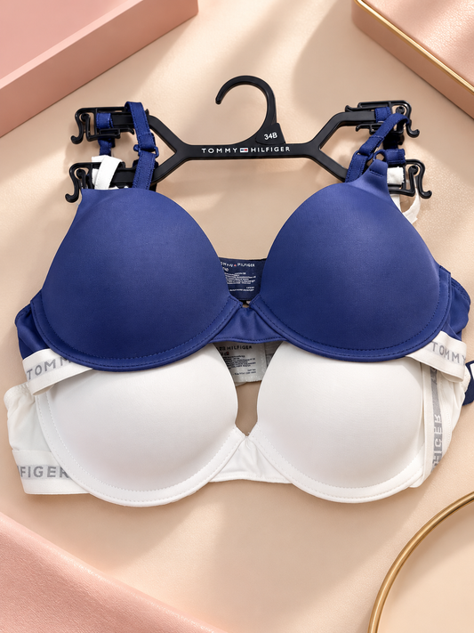 Bra 2pk Tommy Hilfiger Azul y Blanco