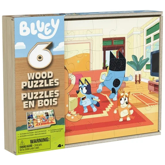 Rompecabezas de Madera Bluey🩵