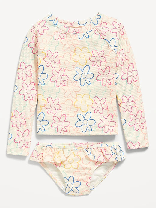 Traje de Baño Flores 🌸🌷 Niña