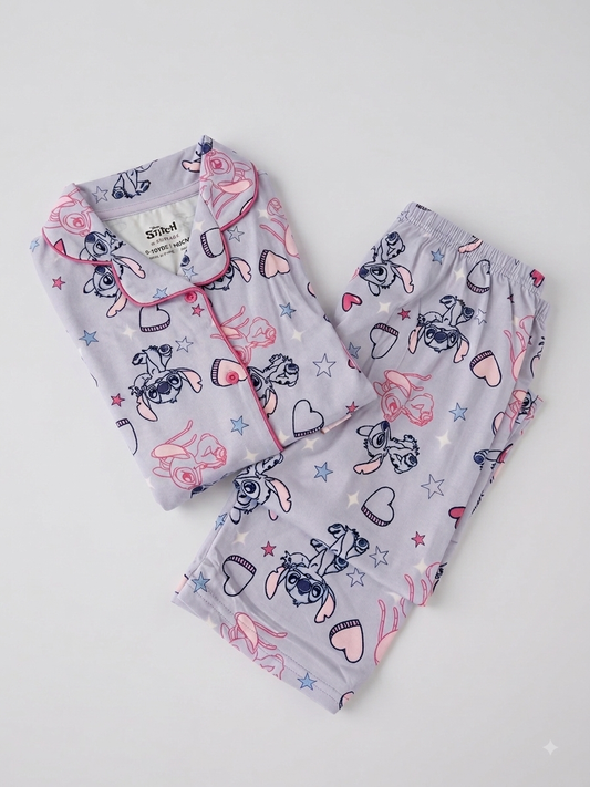 Pijama de Stitch Morada