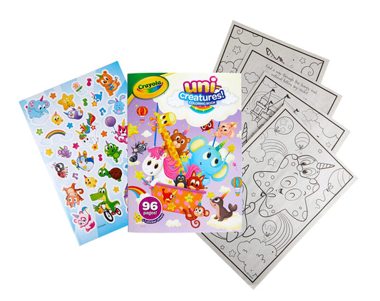 Crayola Uni-Creatures 🦄🩵🌸Libro de Colorear