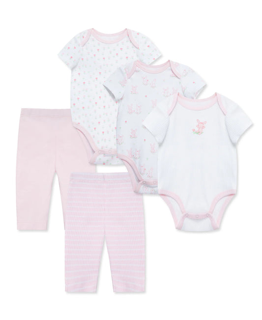 Set Mamelucos & Leggings 5pcs 🌷💐 Algodón Orgánico
