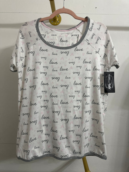 Pijama Blanca y Gris Love