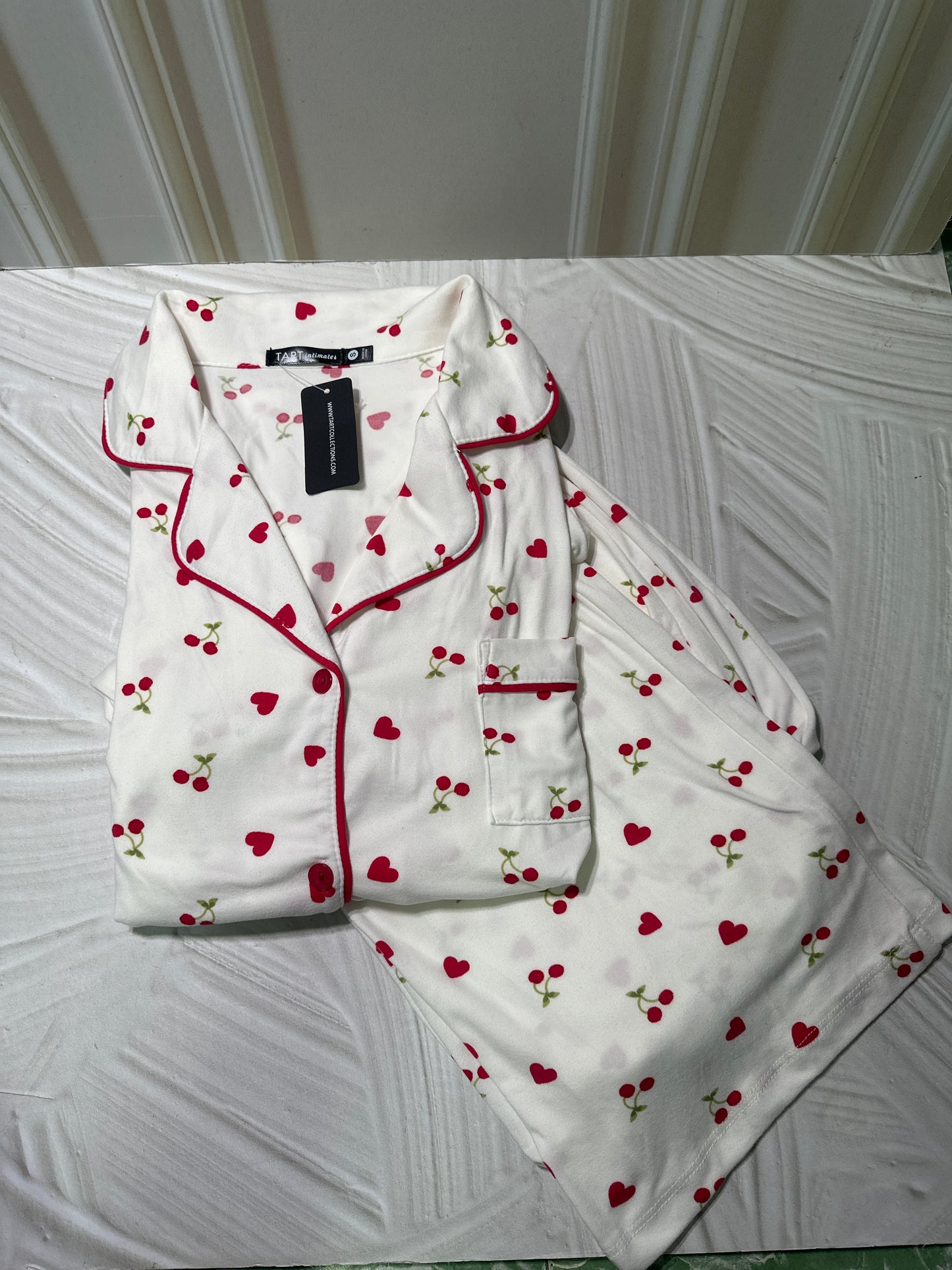 Pijama de cerezas 🍒 y Corazones ♥️