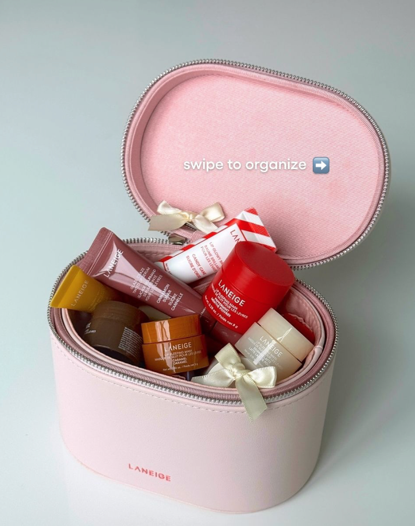 Laneige Vanity Case: Pink Cosmetic Bag