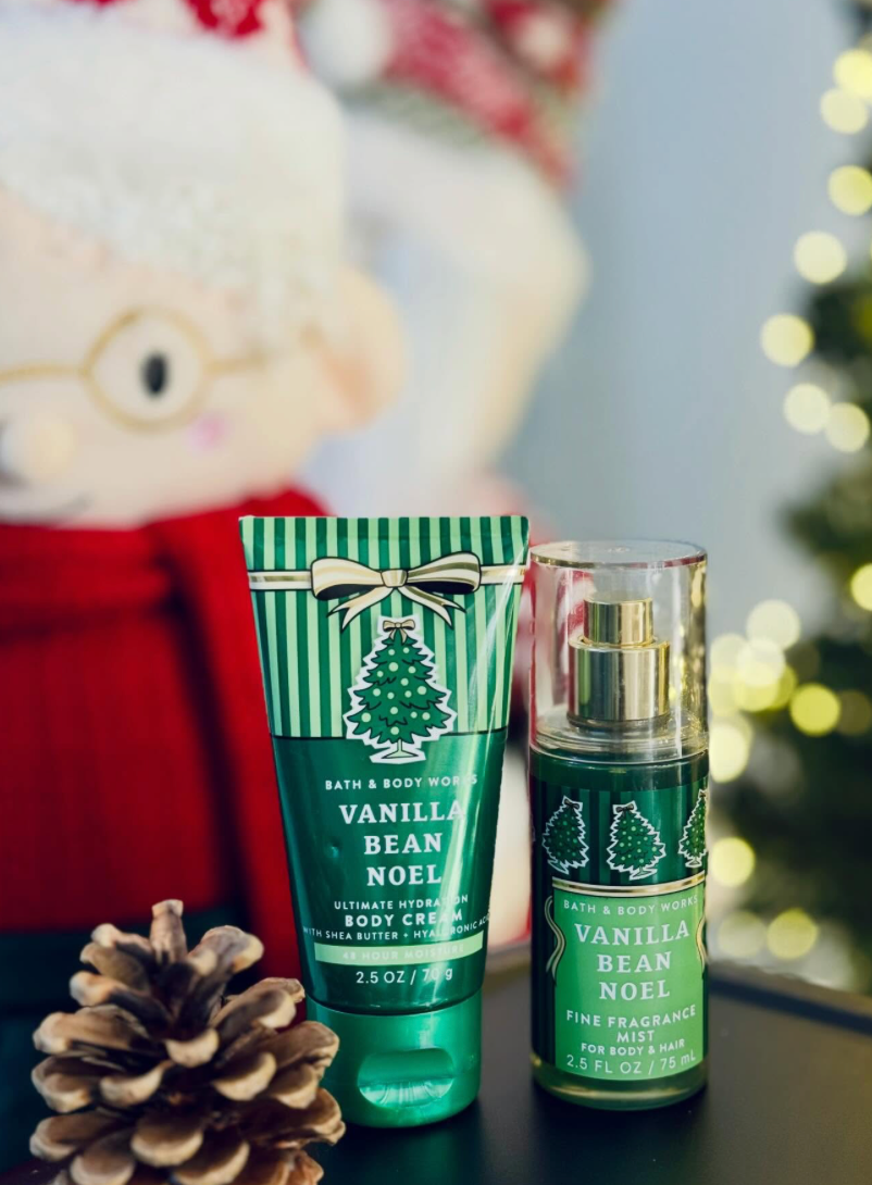 Mini Set 2pcs Bath&BodyWorks Vanilla Bean Noel