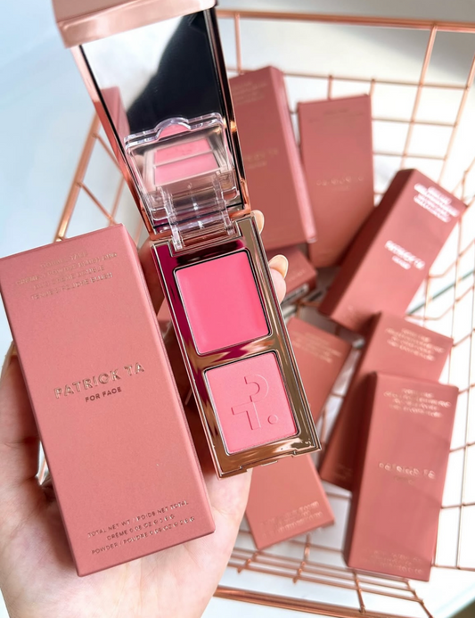 PATRICK TA Mini Major Headlines Double-Take Crème & Powder Blush Duo