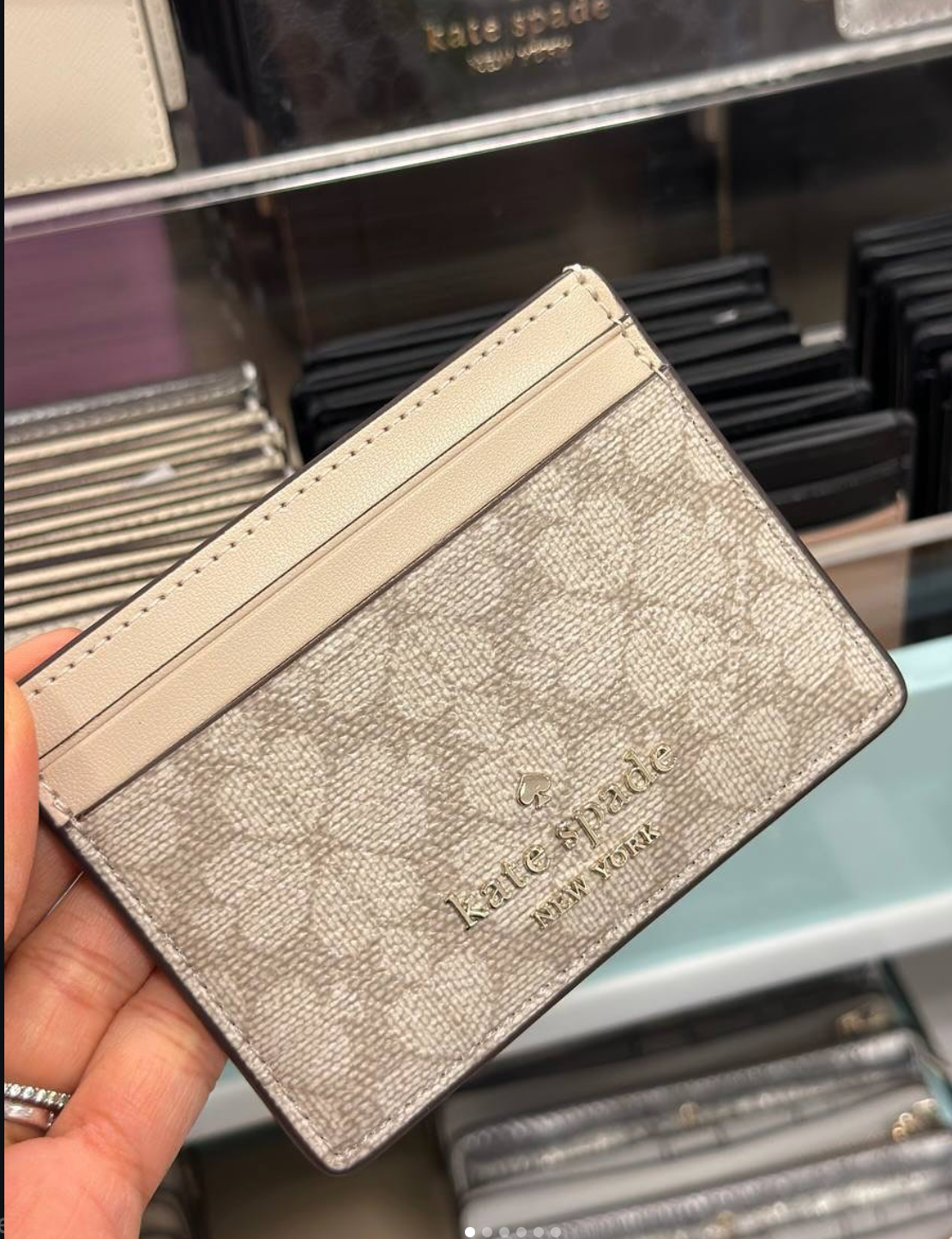Kate Spade Beige Card Holder