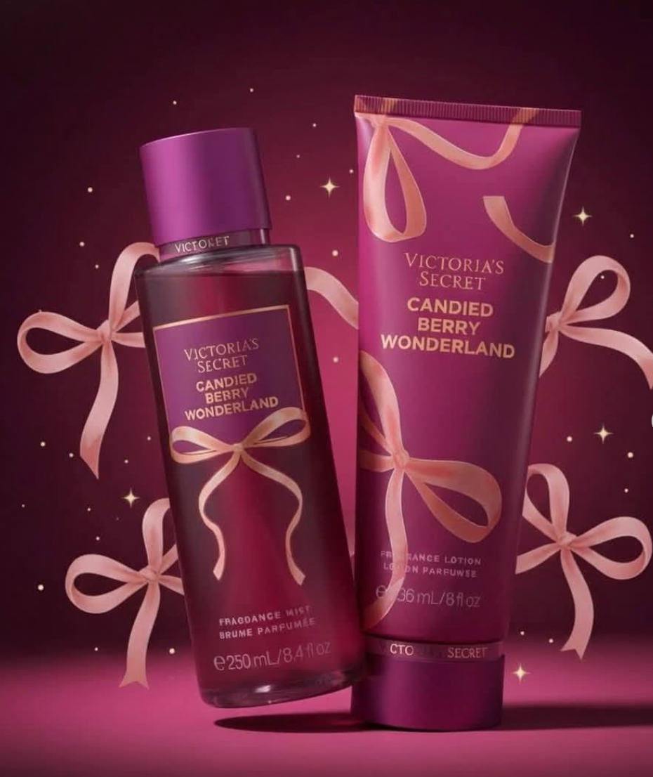 Victoria's Secret 2pcs Set Candied Berry Wonderland