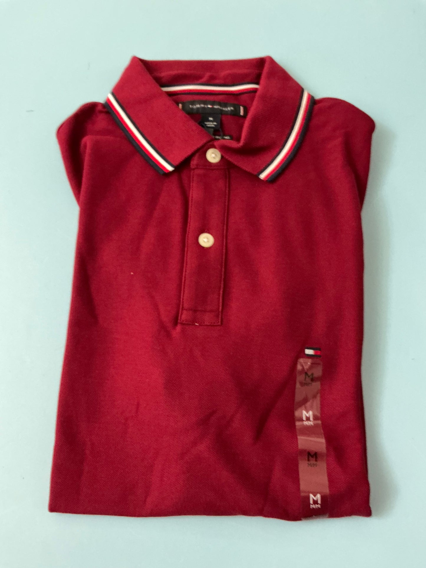 Camisa Tommy Hilfiger rojo vino