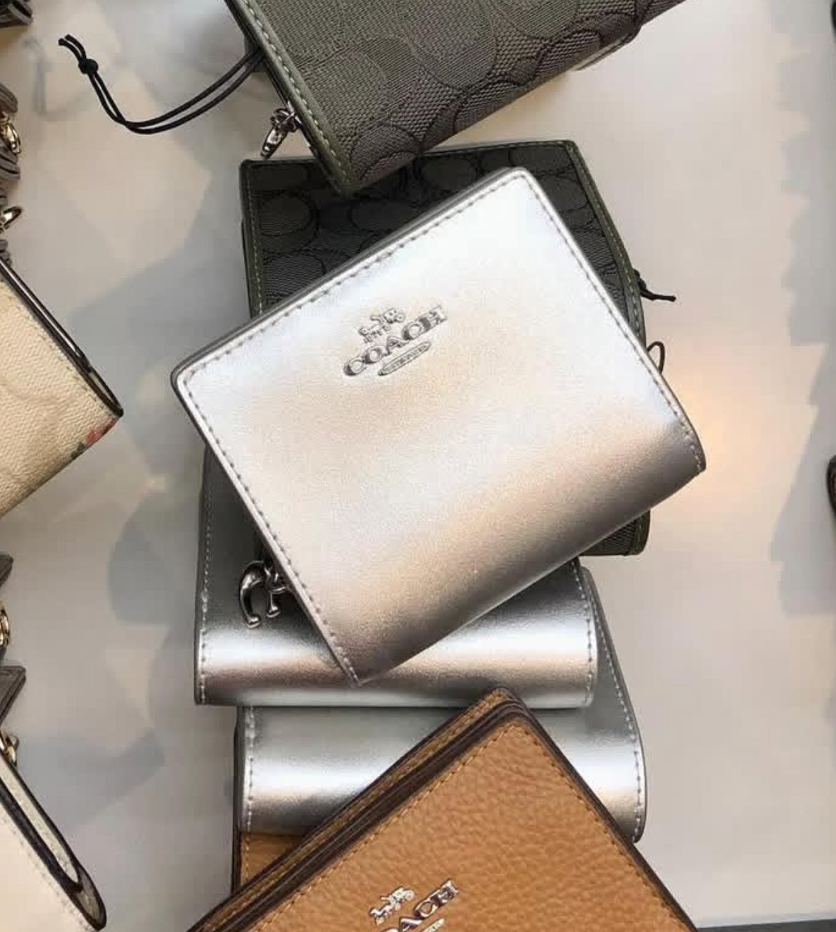 Coach Silver Snap Wallet