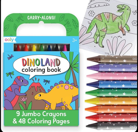 Dinoland Coloring Book Kit🩶🦖🦕