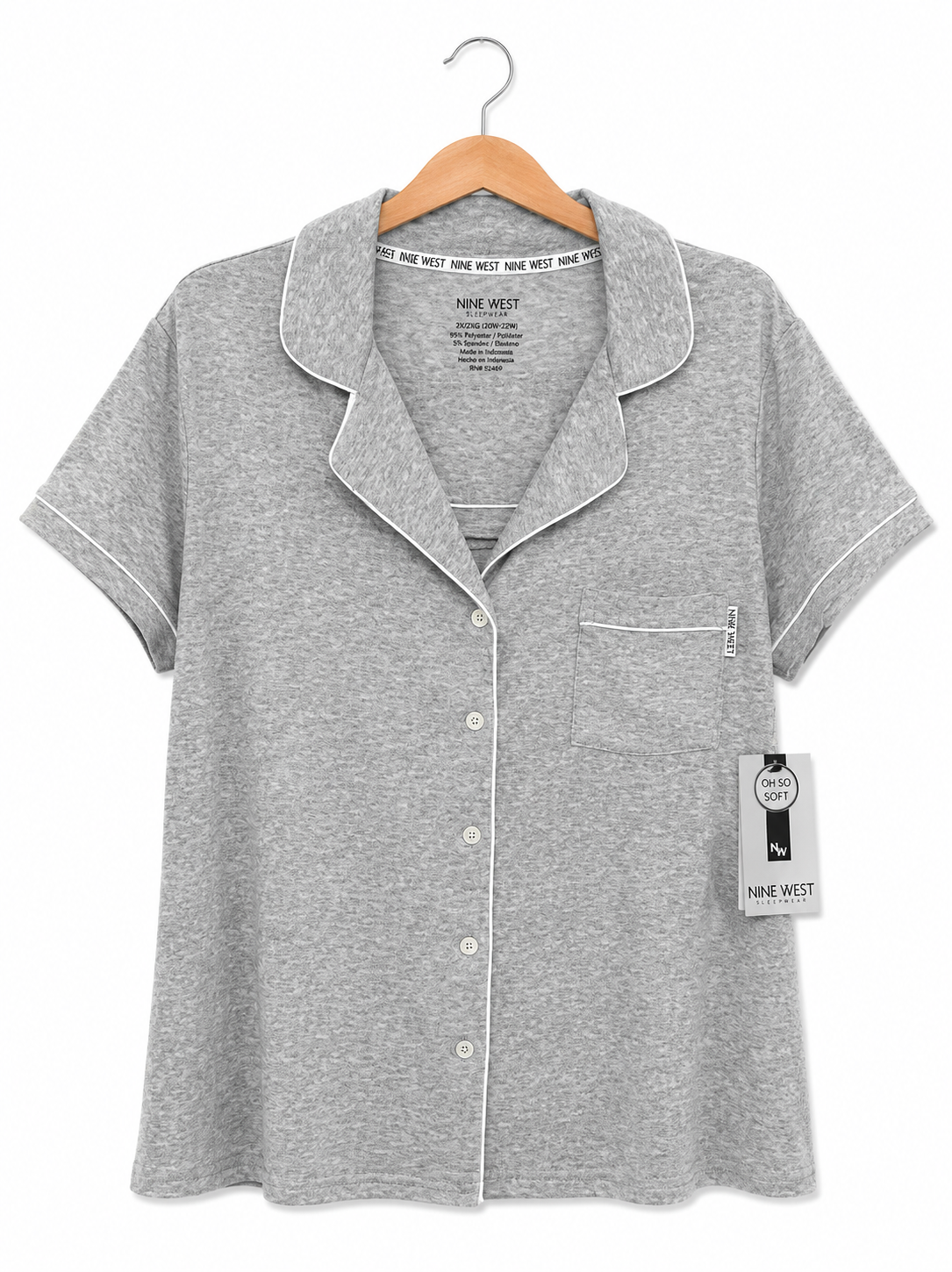 Pijama de Short Nine West Gris
