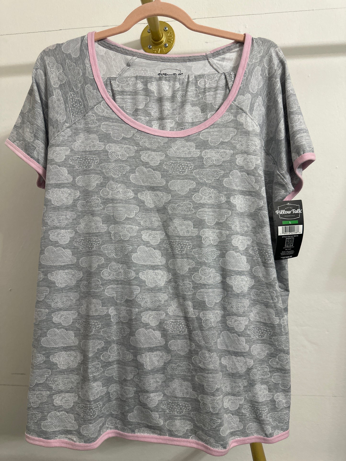 Pijama Gris de Nubes Blancas Pillow Talk