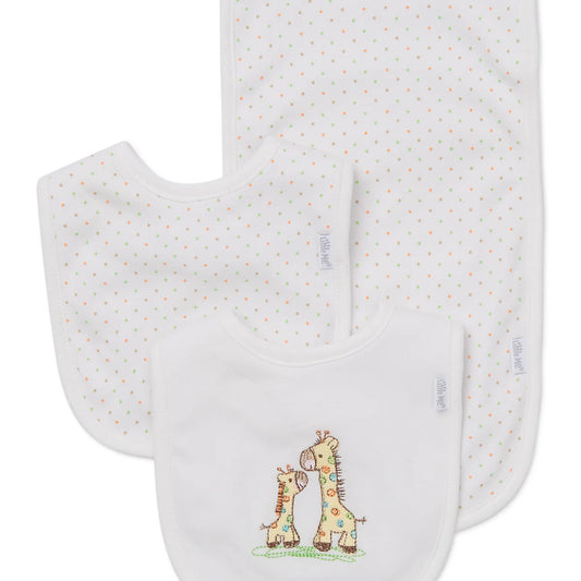 Bib&Burp Set Jirafas 🦒 Algodón Orgánico✨