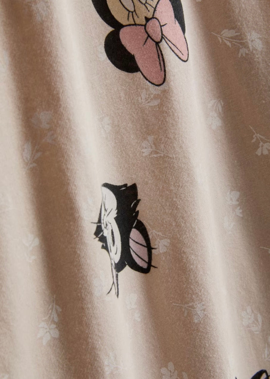 Pijama Minnie Mouse Beige