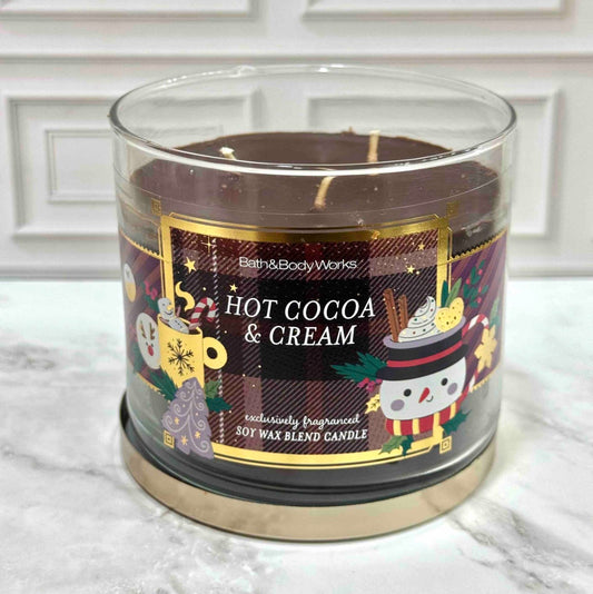 Vela de 3 Mechas Hot Cocoa & Cream