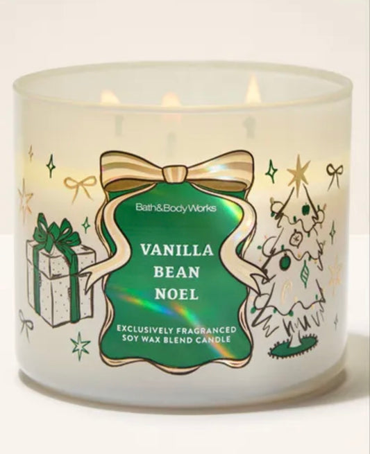 Vela de 3 Mechas Vanilla Bean Noel