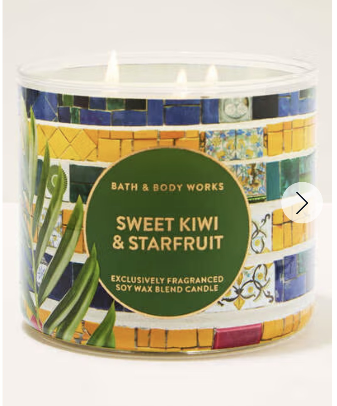 Vela de 3 Mechas Sweet Kiwi & Starfruit