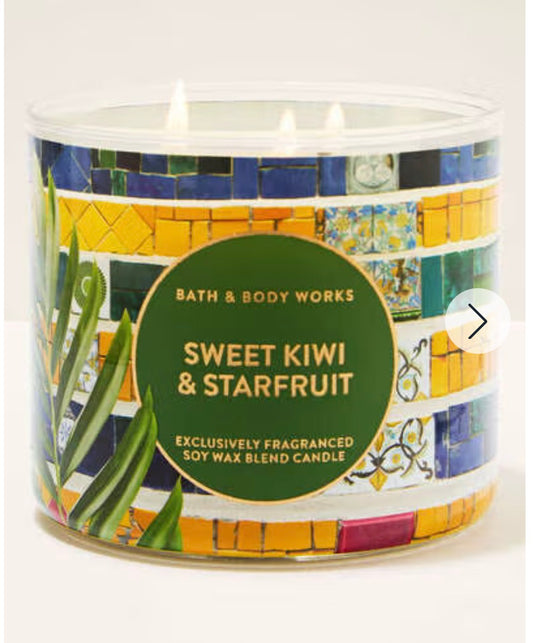 Vela de 3 Mechas Sweet Kiwi & Starfruit