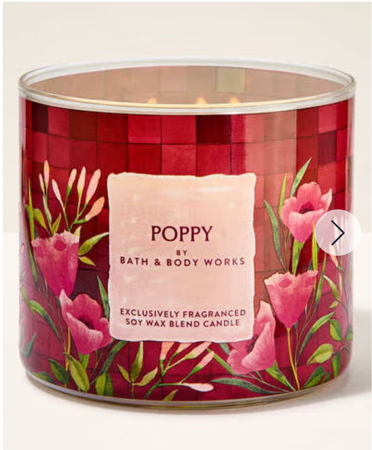 Vela de 3 Mechas Poppy