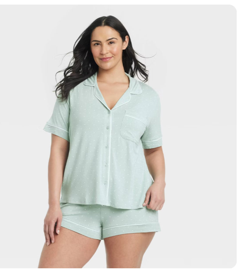 Pijama Puntos Blancos de Short