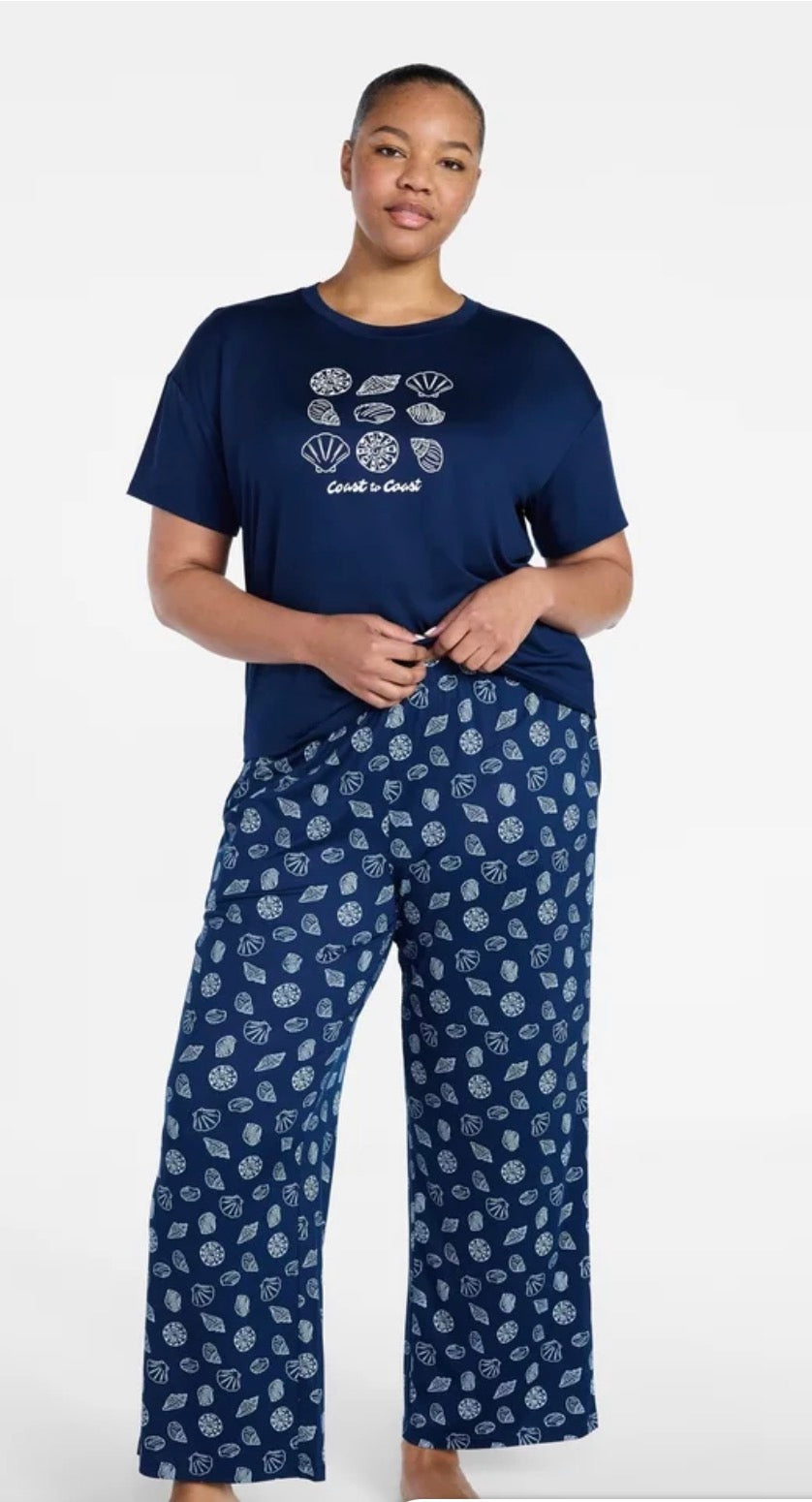 Pijama de Pantalón Azul Marino