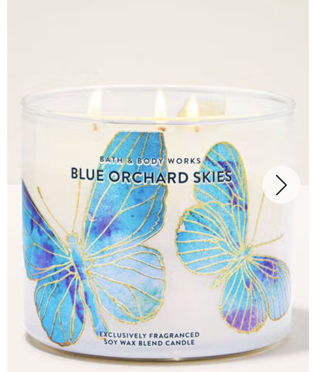 Vela de 3 Mechas Blue Orchard Skies