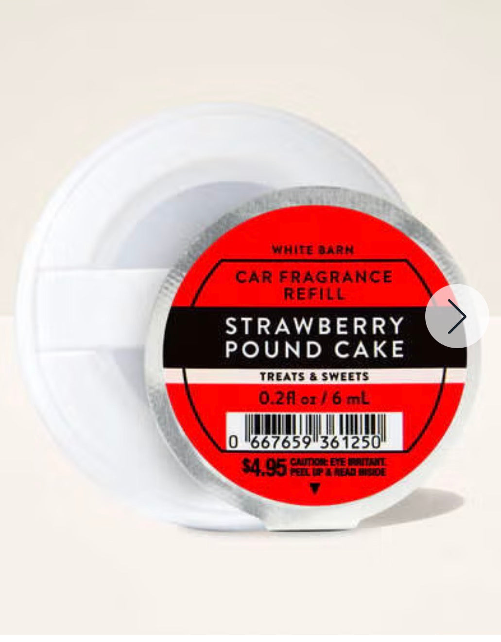 Car Fragrance Refill Strawberry Pound Cake