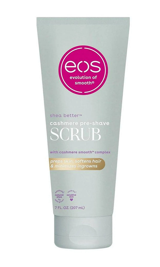 Crema exfoliante Eos Shea Better exfoliante corporal aroma cachemira de vainilla