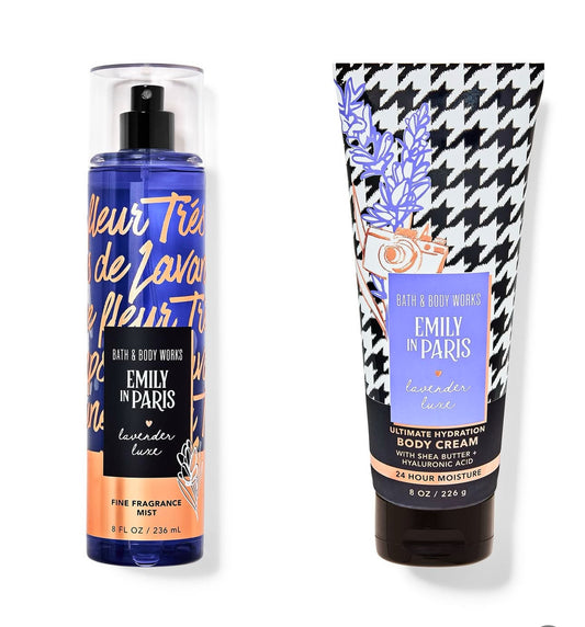 Set Emily In Paris Lavender Luxe Bath and Body Works