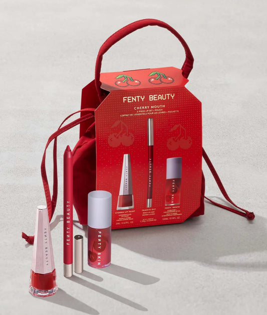 Fenty Beauty by Rihanna 
Cherry Mouth 3-Piece Lip Set + Pouch
