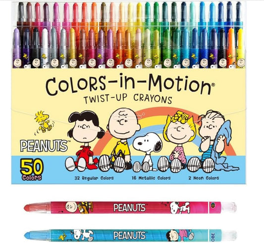 Twist Up Crayons 50pcs Snoopy