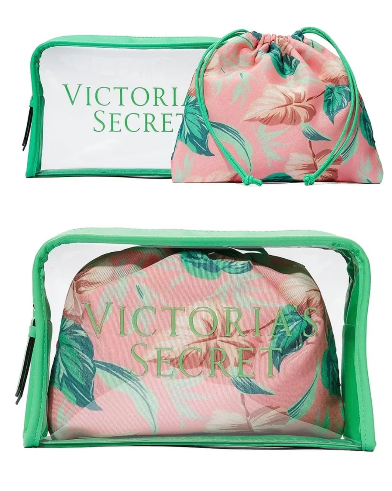 Cosmetiquera Victoria Secret Verde