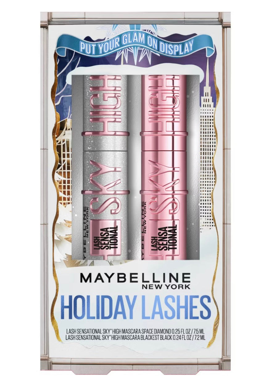 Maybelline Holiday Lashes Lash Sensational Sky High Mascara Duo Holiday Gift Set - 2pc