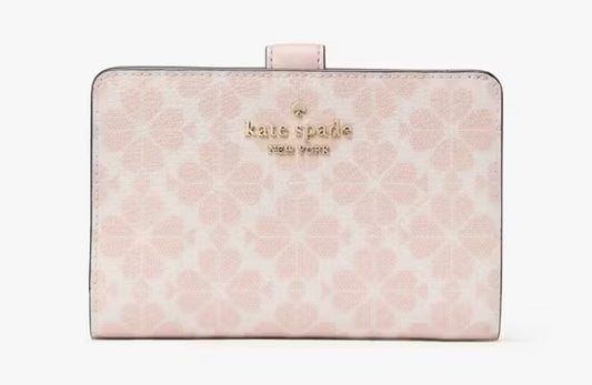 KATE SPADE Flower Spade Medium Compact Billfold Wallet