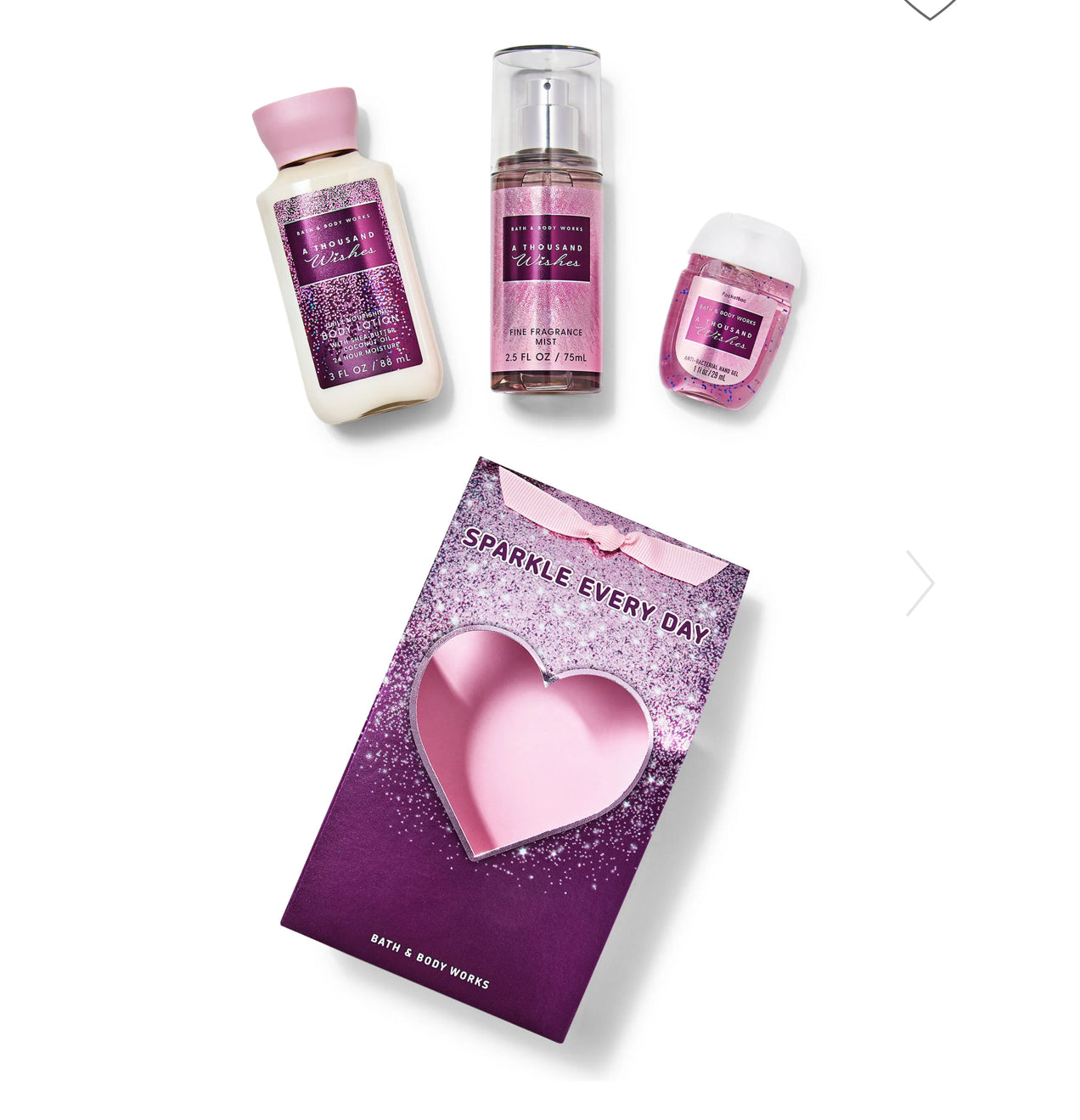 Mini Set Bath and Body Works A thousand Wishes