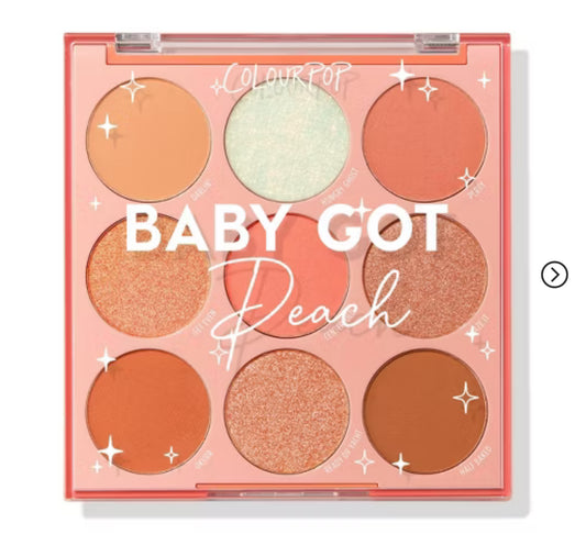 ColourPop 9-Pan Eyeshadow Makeup Palette Baby Got Peach
