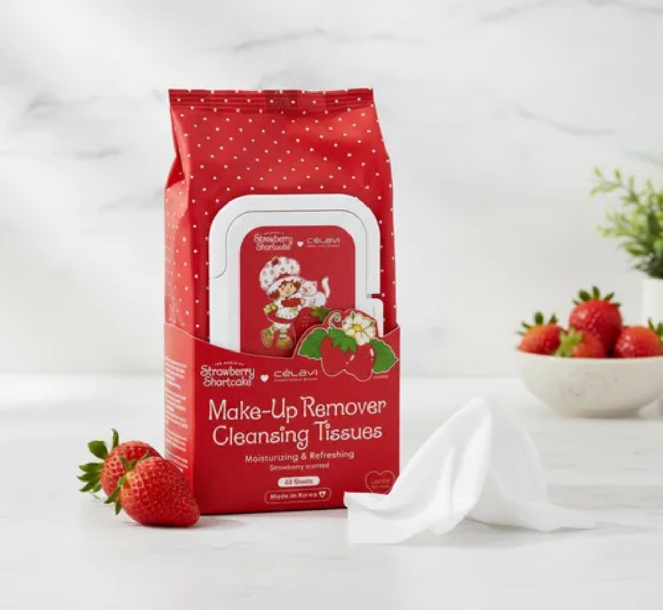 Toallitas Desmaquillantes de Cara  Strawberry