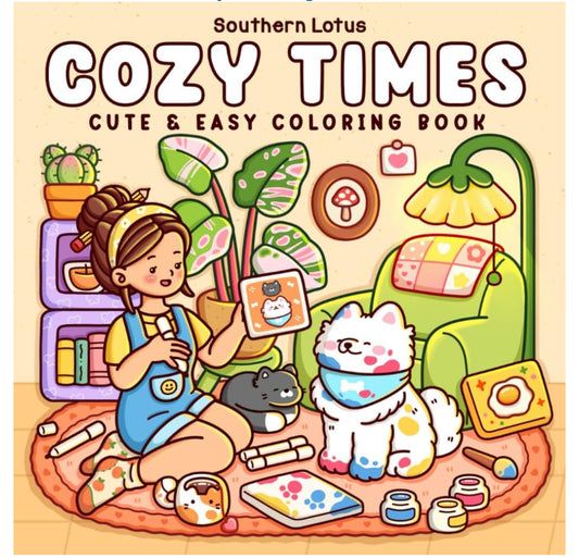 Southern Lotus Cozy Times Coloring Book
