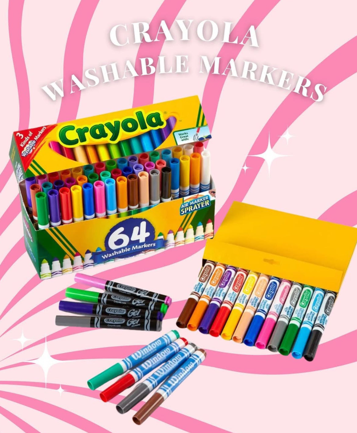 Crayola Washable Markers 64ct
