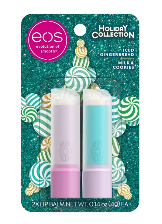 Eos holiday collection lip balm stick 2 pcs