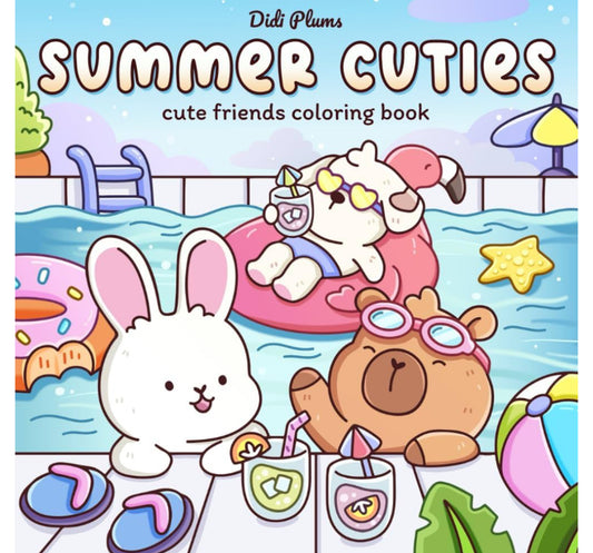Summer Cuties Coloring Book