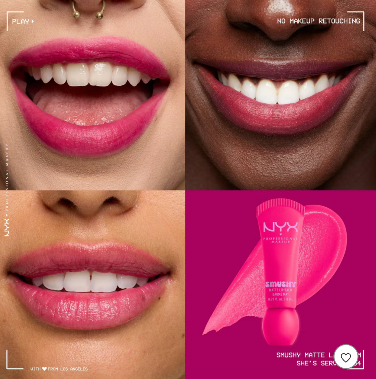 NYX Professional Makeup Smushy Soft Matte Tinted Lip Balm