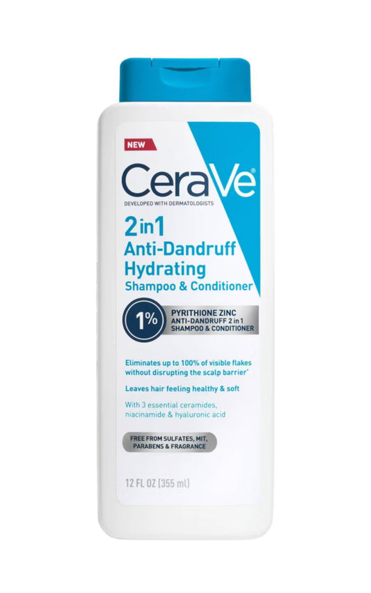 CeraVe Anti-Dandruff 2-in-1 Shampoo & Conditioner